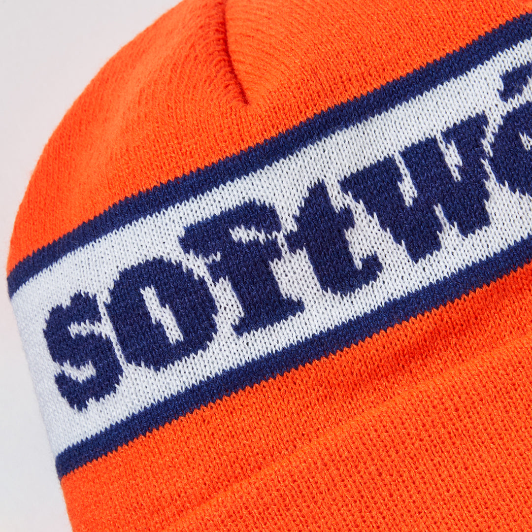 softwéight Jacquard Cuff Beanie (Orange)